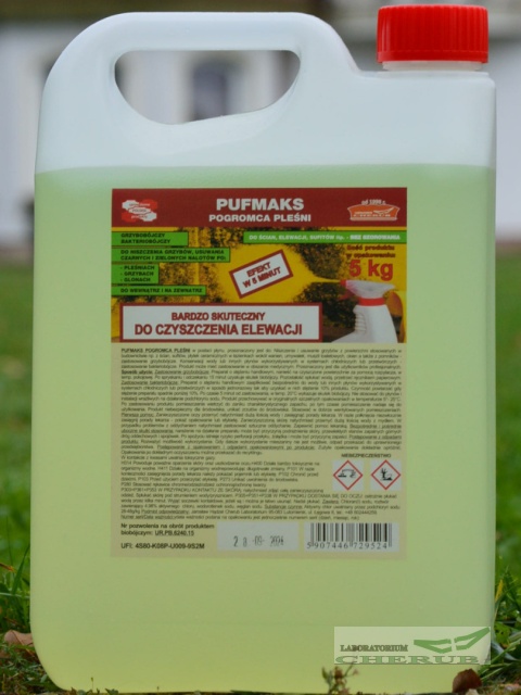 Do czyszczenia, mycia elewacji-PUFMAKS pogromca pleśni 5kg x 5szt.